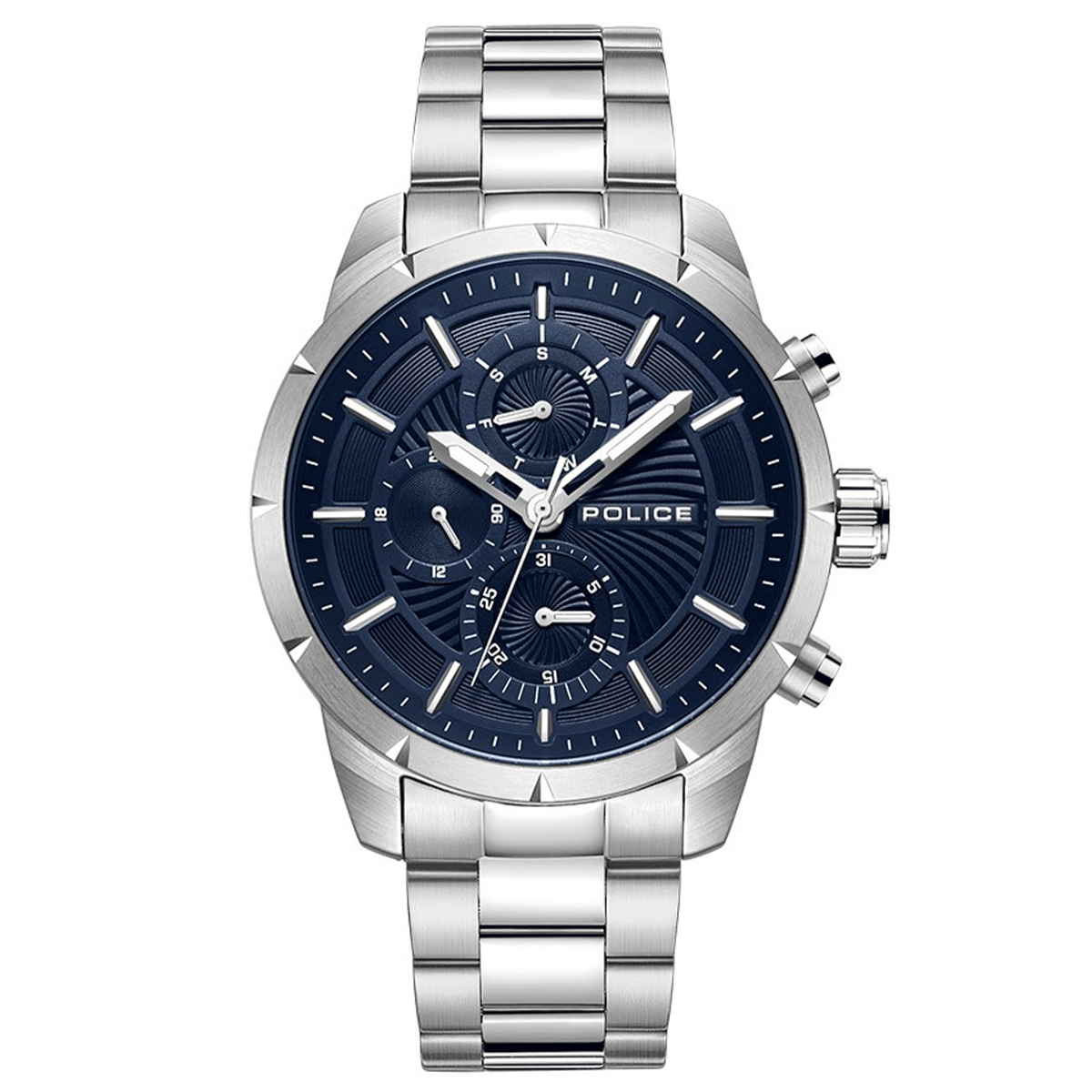 MONTRE POLICE HOMME M.FONCTION ACIER